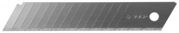 Лезвие Зубр Мастер сегментированное, улучшенная инструментальная сталь У9А, 15 сегментов, в боксе, 18мм, 10шт 09721-18-10