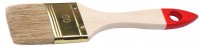 Кисть плоская ТЕВТОН "СТАНДАРТ", светлая натуральная щетина, деревянная ручка, 35мм 01099-038