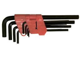 Набор ключей имбусовых HEX, 1,5–10 мм, CrV, 9 шт., оксидированные, удлиненные MATRIX
