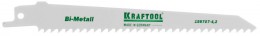 Полотно Kraftool Industrie Qualitat для эл/ножовки, Bi-Metall, по металлу, дереву c гвоздями, шаг 4,2мм, 130мм 159707-4,2
