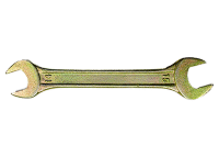 Ключ рожковый, 24 х 27 мм, желтый цинк СИБРТЕХ