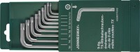 Набор ключей торцевых TORX® с центрированным штифтом Т10-50, 9 предметов Jonnesway H08MTP09S