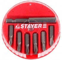 Набор Stayer Биты Master с магнитным адаптером в круглом мини-боксе, PH1 (2шт), PH2 (3шт), PH3 (1шт), 7 пред 2608-H7_z01