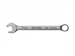 Ключ гаечный комбинированный Stayer Master, хромированный, 17мм 27085-17