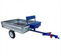 Прицеп к мотоблоку VALRUS (1630х1290х340мм,оцинков.дно из фанеры 6мм.грузоп.600кг,ящик для инструм) 56284