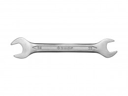 Ключ рожковый гаечный Зубр Мастер Зубр Мастер, Cr-V сталь, хромированный, 22х24мм 27010-22-24