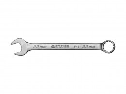 Ключ гаечный комбинированный Stayer Master, хромированный, 22мм 27085-22