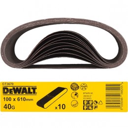 Шлифлента DeWalt, 100х610мм, К150, 5шт, д\дерева, металла DT 3670