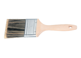 Кисть плоская Golden 1.5", искусственная щетина, деревянная ручка / MATRIX