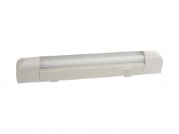 Светильник люминесцентный Светозар модель СЛ-510 с плафоном и выключателем, лампа Т8, 412x34x64 мм, 10Вт SV-57583-10