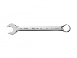Ключ гаечный комбинированный Stayer Master, хромированный, 27мм 27085-27