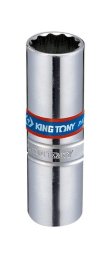 Головка для свечей зажигания 12гр. KT-36A014: 3/8"DR 14мм, хром KING TONY