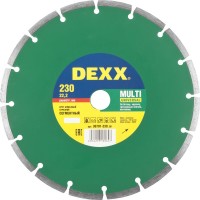 Круг отрезной алмазный DEXX универсальный, сегментный, для УШМ, 180х7х22,2мм 36701-180_z01