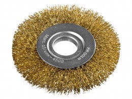 Щетка дисковая Dexx для УШМ, витая стальная латунированная проволока 0,3мм, 100ммх22мм 35101-100