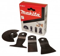 Набор насадок для мультитула Makita, 4шт(диск, 2полотна, шабер), д\работы с напольн покрытием B-30617