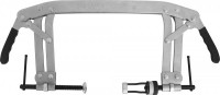 Рассухариватель клапанов С-образный с насадками диаметром 16 и 25 мм, диапазон захвата 50-175 мм, глубина скобы 165 мм Jonnesway AI020025