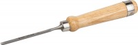 Стамеска-долото Зубр Эксперт полукруглая с деревянной ручкой, хромованадиевая сталь, 6мм 1822-06_z01