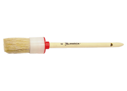 Кисть круглая № 6 (30 мм), натуральная щетина, деревянная ручка MATRIX