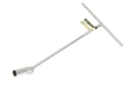 Ключ свечной карданный 16 мм 6-гр, L=500мм с резиновой вставкой Дело Техники 547616