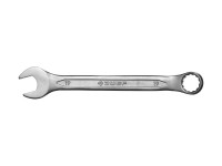 Ключ гаечный комбинированный Зубр Мастер, Cr-V сталь, хромированный, 19мм 27087-19
