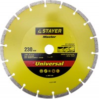 Круг отрезной алмазный Stayer Master сегментный, сухая резка, 22,2х115мм 36671-115
