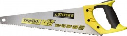 Ножовки по дереву (пила) Stayer TopCut 400 мм, 5 TPI, прямой крупный зуб 5 TPI: быстрый рез поперек волокон, для крупных и средних заготовок 1506-40_z01