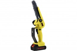 Аккумуляторная цепная мини пила Eurolux ELS 20-Li шина15см, 20В, + 1АКБ 2Ач и ЗУ в комп.цепь1/4-36зв 70/10/56