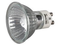 Лампа галогенная Светозар с защитным стеклом, алюм. отражатель, цоколь GU10, диаметр 51мм, 35Вт, 220В SV-44823