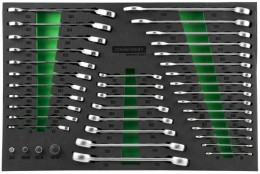 Набор ключей гаечных и адаптеров в EVA ложементе 560х400 мм, 39 предметов Jonnesway W60246139SV