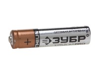 Батарейка Зубр "Lithium PRO", литиевая Li-FeS2, "AAA", 1,5В, 4шт 59201-4C