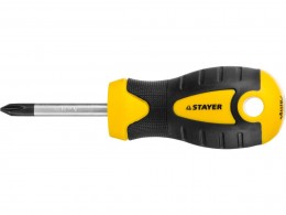 Отвертка Stayer Master ТECHNO, двухкомпонентная рукоятка, магнитный наконечник, Cr-V, PH1x38мм 2508-38-1_z02