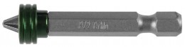 Биты Kraftool Expert, с магнитным держателем-ограничителем, тип хвостовика E 1/4", PZ2, 50 мм, 1 шт. в блистере 26129-2-50-1