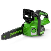 Пила цепная аккумуляторная Greenworks GD24CS30, 24V, 30см, б/щ (АКБ 2Ач и ЗУ) 2007007UA