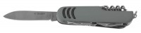 Нож Зубр Мастер складной многофункциональный, "12 в 1", обрезиненная рукоятка 47780