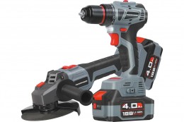 Аккумуляторный набор УШМ+шуруповерт Profipower MKDGA-18V (18В, 2х4Ач) E0220