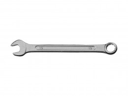 Ключ комбинированный гаечный Сибин, белый цинк, 10 мм 27089-10