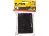 Губка шлифовальная Stayer Master четырехсторонняя, зерно-оксид алюминия, Р180, 100 x 68 x 26 мм. 3560-3