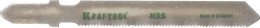 Полотна Kraftool для эл/лобзика, HSS, по металлу (0,5-1,5мм), EU-хвост., шаг 0,9мм, 55мм, 2шт 159551-0,9