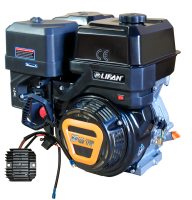 Двигатель бензиновый LIFAN 190F-T (КР420 ) 4-такт., 17л.с. ( ручной, вал 25мм)