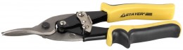 Ножницы по металлу рычажные Stayer "MAX-Cut" 250мм, прямые, кованая Cr-V сталь, режущая способность: холоднокатанная сталь-1,0мм, нерж. сталь-0,5мм 23055-S