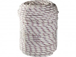 Фал плетёный полипропиленовый Сибин 24-прядный с полипропиленовым сердечником, диаметр 12 мм, бухта 100 м, 1000 кгс 50215-12