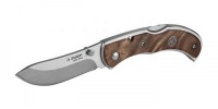 Нож Зубр "ПРЕМИУМ" СКИФ складной, эргономичная рукоятка с деревянными накладками,180мм/лезвие 75мм 47712