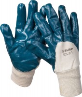 Перчатки Зубр Мастер маслостойкие для точных работ, с нитриловым покрытием, размер XL (10) 11276-XL