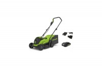 Газонокосилка аккумуляторная Greenworks 33см GD24LM33K4 (АКБ 4Ач и ЗУ) 2516107UB