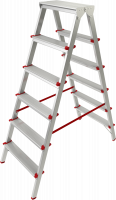 Лестница-стремянка алюминиевая двухсторонняя Новая Высота NV 112 2х6 ступеней