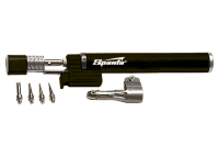 Горелка газовая, тип "Карандаш" c пьезоподжигом + 4 насадки для пайки, 200 мм SPARTA