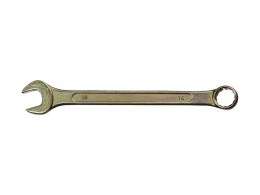 Ключ комбинированный гаечный Dexx, желтый цинк, 14 мм 27017-14