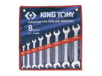 Набор ключей KT-1108MR: рожковых 8пр. 6-22мм KING TONY
