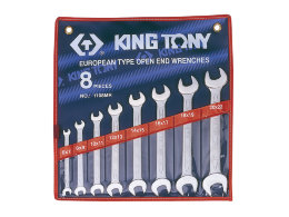 Набор ключей KT-1108MR: рожковых 8пр. 6-22мм KING TONY