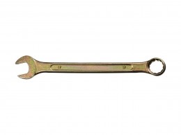 Ключ комбинированный гаечный Dexx, желтый цинк, 17 мм 27017-17